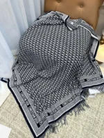 Dior CD Logo Jacquard Large Scarf Shawl Blanket 140*140cm - Image 9