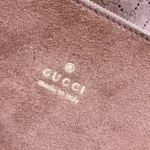 Gucci Primavera Perforated GG Suede Bucket Bag 20.5cm - Image 9