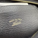 Gucci Jackie 1961 Leather Zip Pouch Black 23cm - Image 9