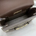 Gucci Primavera Horsebit GG Canvas Top Handle Shoulder Bag 20cm - Image 9