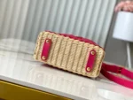 Louis Vuitton Capucines Mini Rattan Basket Bag Fuchsia 21cm - Image 9