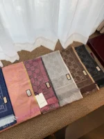 Gucci 100% Wool Double-Sided Jacquard Scarf Shawl 50*180cm - Image 9