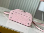 Louis Vuitton Capucines Mini Pink Ostrich Crystal LV N85512 21cm - Image 9
