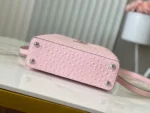 Louis Vuitton Capucines BB Pink Ostrich Crystal LV N85512 27cm - Image 9
