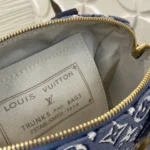 Louis Vuitton Speedy Bandouliere 20 Monogram Embleme Denim Blue M2A187 - Image 9