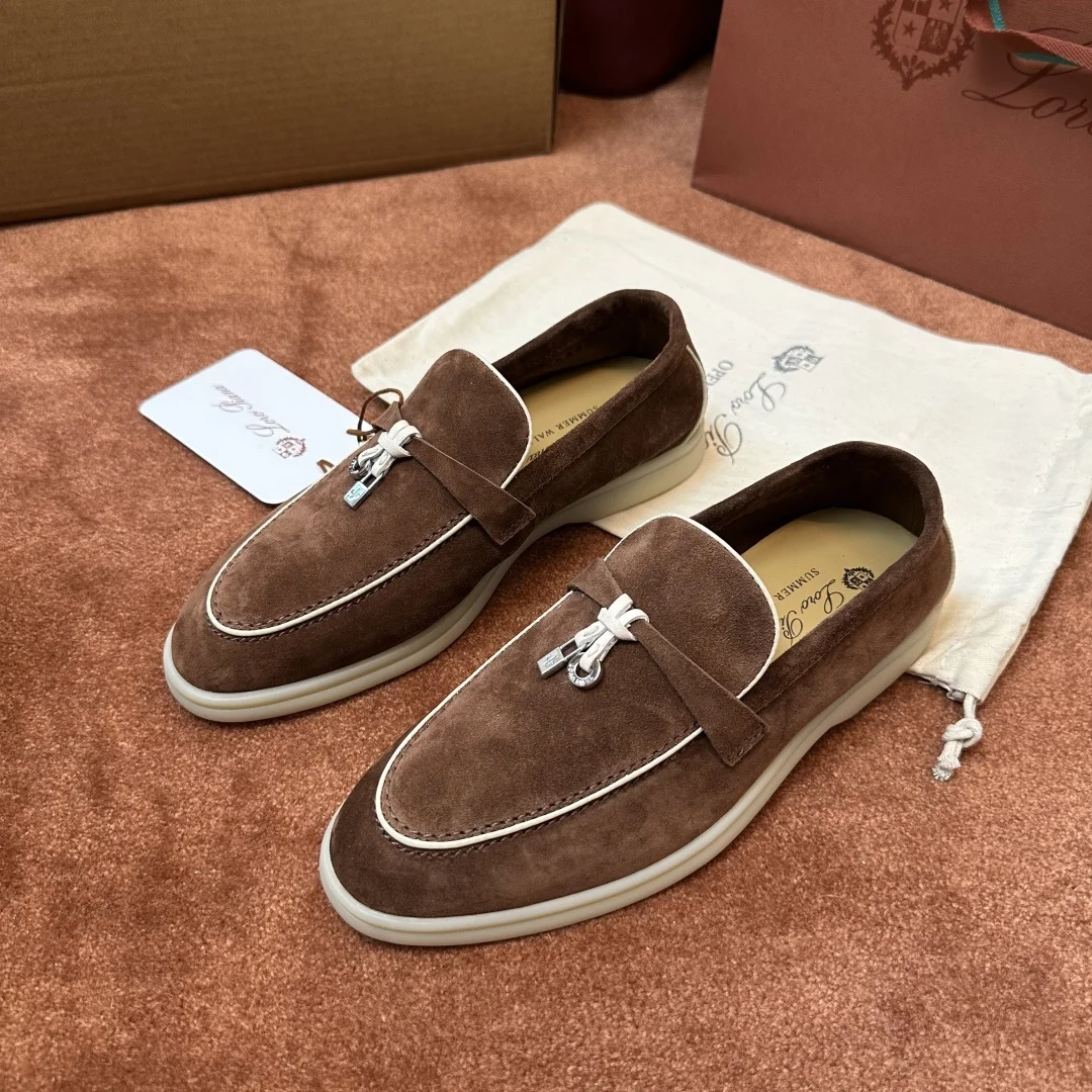 9-743 Loro Piana Summer Charms Walk Women's Moccasin Shoes - Image 1