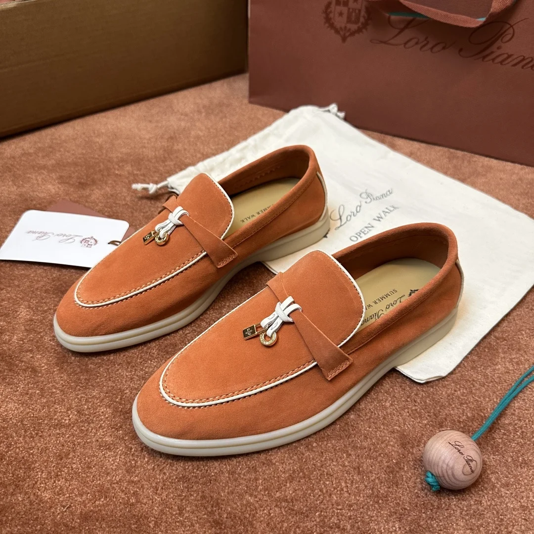 9-745 Loro Piana Summer Charms Walk Women's Moccasin Shoes - Image 1