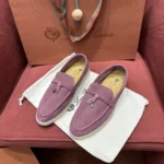 Loro Piana Summer Charms Walk Women's Suede Moccasin FAE5444 30F4