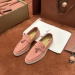 Loro Piana Summer Charms Walk Women's Suede Moccasin FAE5444 30GB