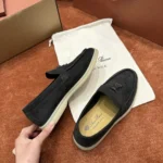 Loro Piana Summer Charms Walk Women's Suede Moccasin FAE5444 MB97 - Image 8