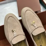 Loro Piana Summer Charms Walk Women's Suede Moccasin FAE5444 3873 - Image 8