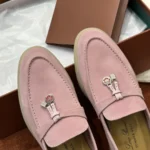 Loro Piana Summer Charms Walk Women's Suede Moccasin FAE5444 3782 - Image 8