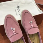 Loro Piana Summer Charms Walk Women's Suede Moccasin FAE5444 30AT - Image 8