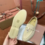 Loro Piana Summer Charms Walk Women's Suede Moccasin FAE5444 2096 - Image 8