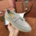 Loro Piana Summer Charms Walk Women's Suede Moccasin FAE5444 60GX - Image 8