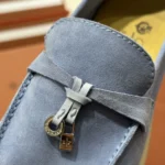 Loro Piana Summer Charms Walk Women's Suede Moccasin FAE5444 T15 - Image 8