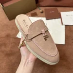 Loro Piana Charms Walk Babouche Women's Suede Mule FAL5900 3873 - Image 8