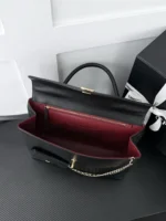 Chanel Handle Flap Briefcase Black Gold - Image 9