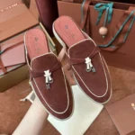 Loro Piana Charms Walk Babouche Women's Suede Mule FAL5900 ROB4 - Image 8