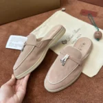 Loro Piana Charms Walk Babouche Women's Suede Mule FAL5900 3873 - Image 8