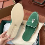 Loro Piana Charms Walk Babouche Women's Suede Mule FAL5900 50PR - Image 8