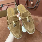 Loro Piana Charms Walk Babouche Women's Suede Mule FAL5900 HA85 - Image 8