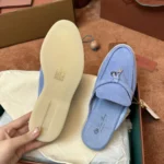 Loro Piana Babouche Charms Walk Women's Suede Mule FAI1543 T15 - Image 8