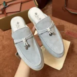 Loro Piana Babouche Charms Walk Women's Suede Mule FAI1543 60ES - Image 8