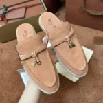 Loro Piana Babouche Charms Walk Women's Suede Mule FAI1543 303J - Image 8