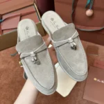Loro Piana Babouche Charms Walk Women's Suede Mule FAI1543 D746 - Image 8
