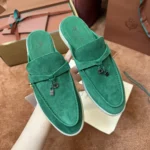 Loro Piana Babouche Charms Walk Women's Suede Mule FAI1543 50PR - Image 8