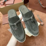 Loro Piana Babouche Charms Walk Women's Suede Mule FAI1543 50W3 - Image 9