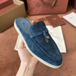 Loro Piana Babouche Charms Walk Women's Suede Mule FAI1543 W1CZ - Image 8