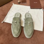 Loro Piana Babouche Charms Walk Women's Suede Mule FAI1543 507C - Image 8
