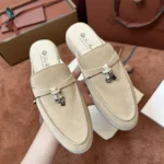 Loro Piana Babouche Charms Walk Women's Suede Mule FAI1543 2096 - Image 8