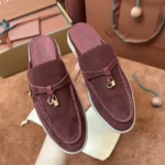 Loro Piana Babouche Charms Walk Women's Suede Mule FAI1543 Q07N - Image 8