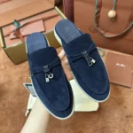 Loro Piana Babouche Charms Walk Women's Suede Mule FAI1543 W948 - Image 8