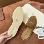 Loro Piana Babouche Charms Walk Women's Suede Mule FAI1543 HA85 - Image 8