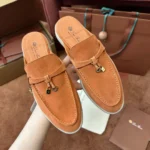 Loro Piana Babouche Charms Walk Women's Suede Mule FAI1543 HOR4 - Image 8