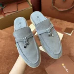 Loro Piana Babouche Charms Walk Women's Suede Mule FAI1543 60HF - Image 8
