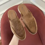Loro Piana Babouche Walk Men's Suede Mule FAM3488 H0L5 - Image 8